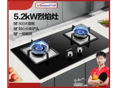 万和B9燃气灶天然气双灶嵌入式台式两用智能猛火炉具节能家用图1