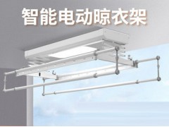 友邦电动晾衣架遥控升降智能阳台自动伸缩晾衣杆室内被子晒衣架图1