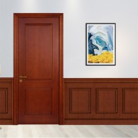 大自然木门现代简约轻奢卧室门定制木质复合家用实木复合门含门套