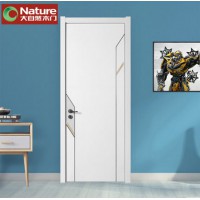 大自然木门实木复合门轻奢卧室门家用含门套简约平板门室内木门