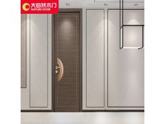 大自然木门实木复合门P707科技胡桃室内门卧室门时尚简约图1