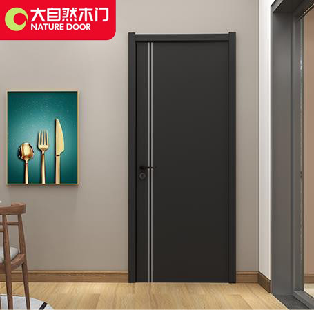大自然木门室内门现代简约实木复合烤漆卧室门平开极简定制MFP626