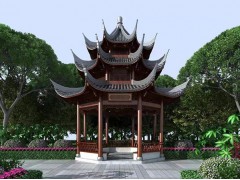 防腐木凉亭，古建凉亭，户外休闲亭子，产品规格多样，可来图定制图4
