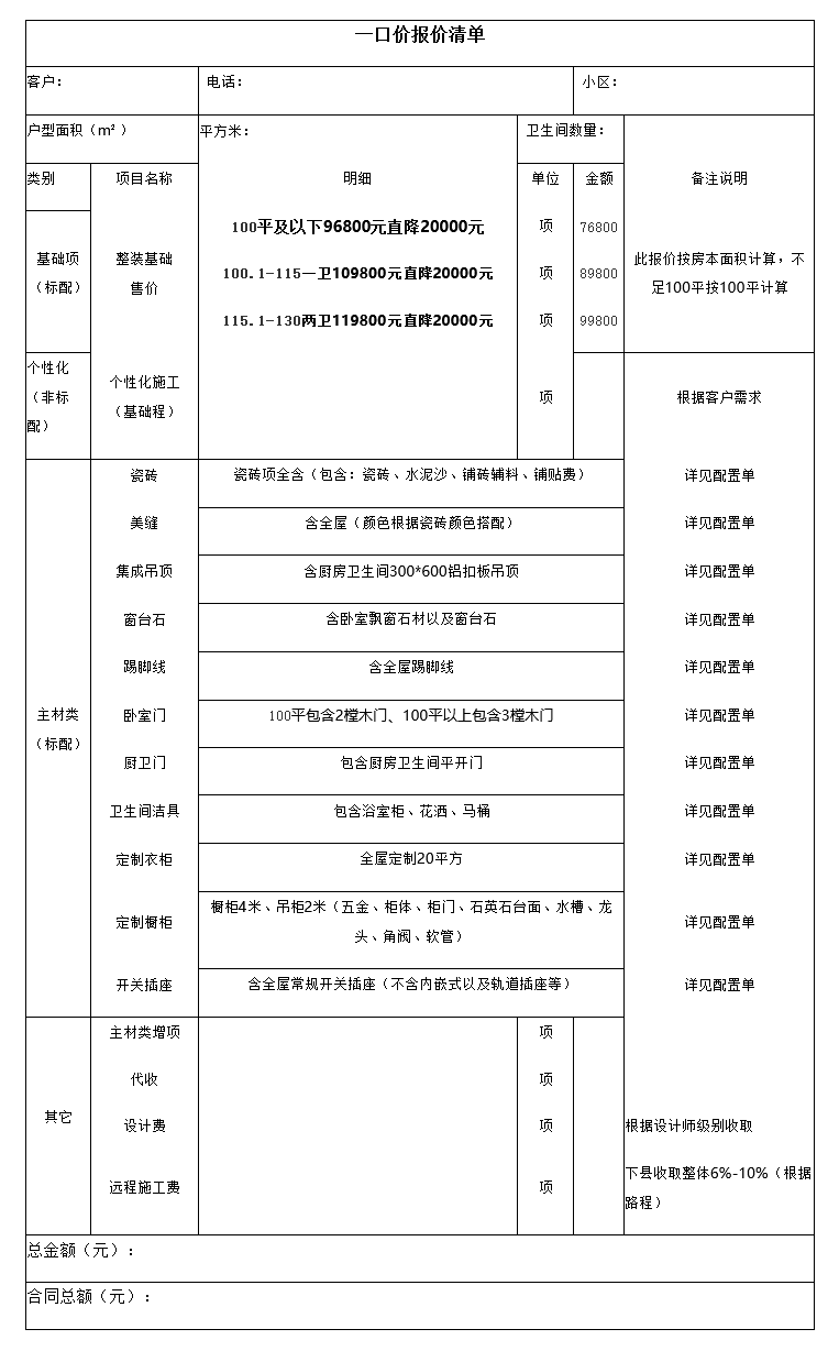 Screenshot 2023-09-24 at 21-10-42 一口价报价清单，装修套餐，河南艾上佳工程建设有限公司