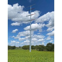 河北35kv电力钢管杆 电力钢杆 生产厂家 地脚螺栓 电力钢管桩