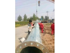 河北杭工66kv电力钢管杆 电力钢杆 地脚螺栓 电力钢管塔 生产厂家图5