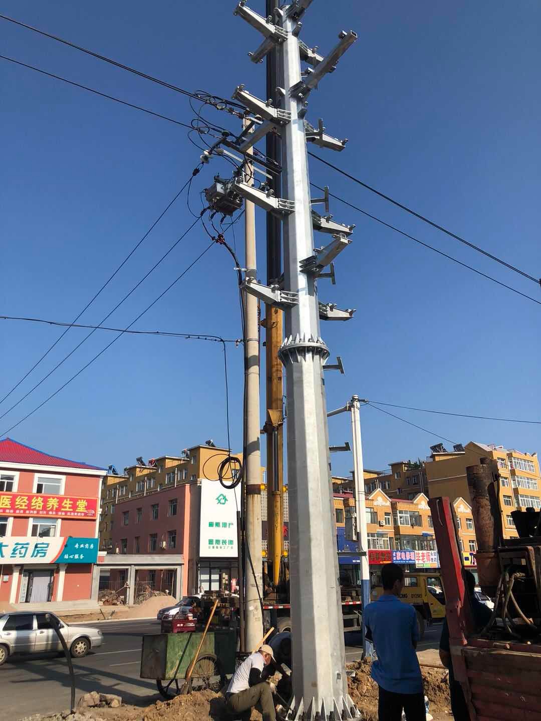 河北地脚螺栓 生产厂家 电力钢杆 电力钢管杆 钢管塔